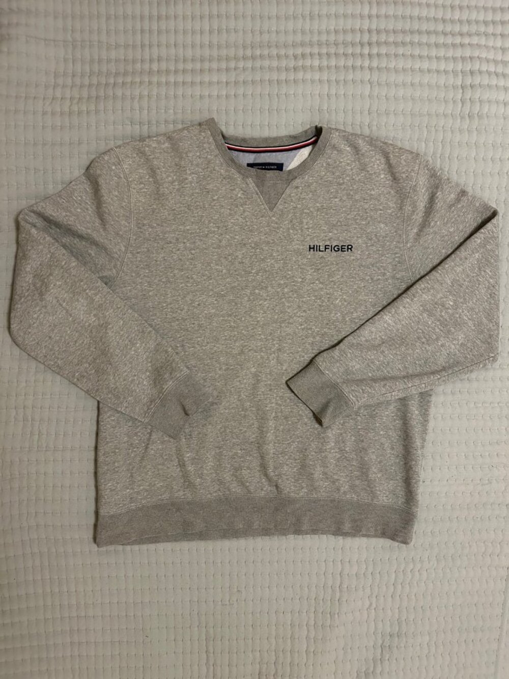 Tommy Hilfiger Grey Crewneck Sweatshirt Spellout XL